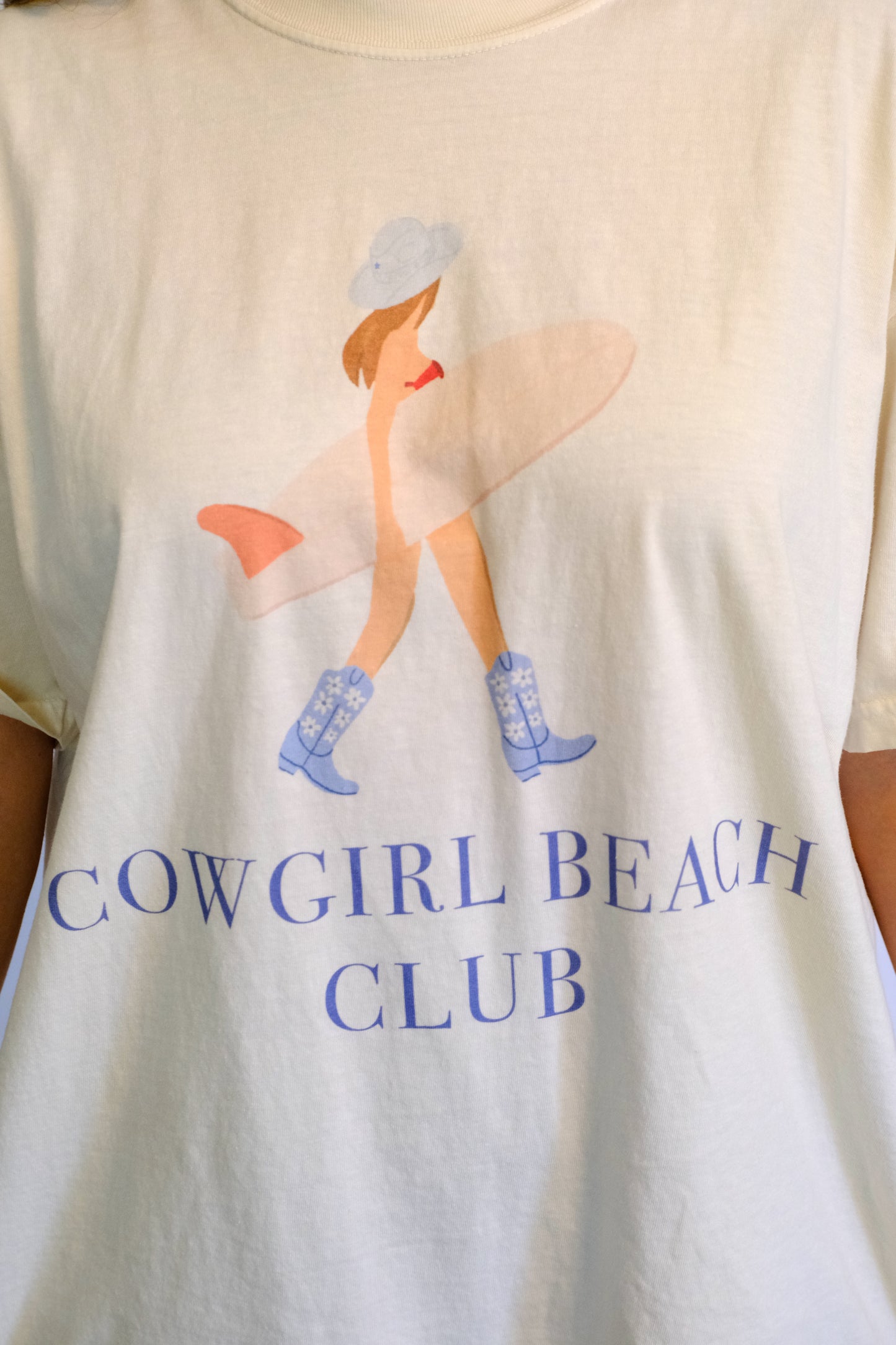 Cowgirl Beach Club Oversized Graphic Tee