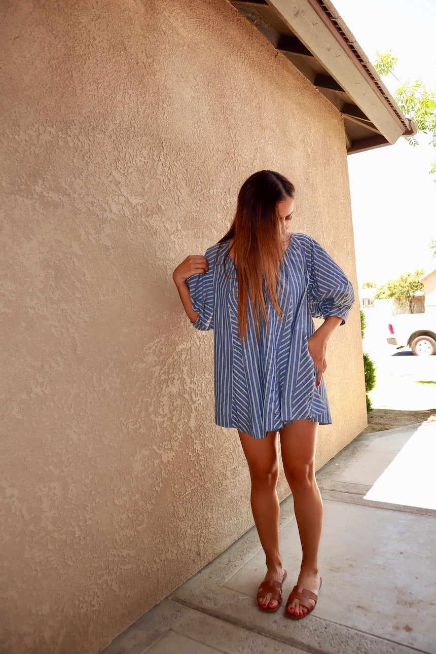 STRIPED ROMPER