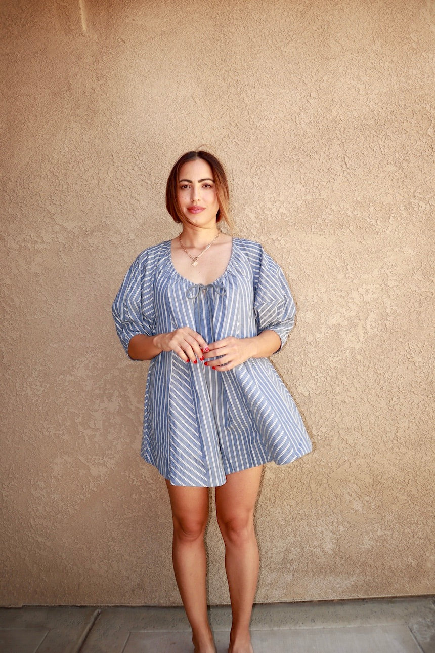 STRIPED ROMPER