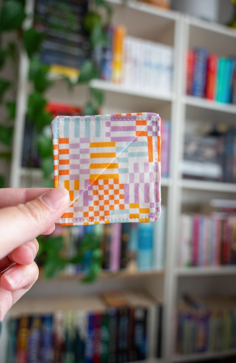 Multi-Colored Checkered Book Corner