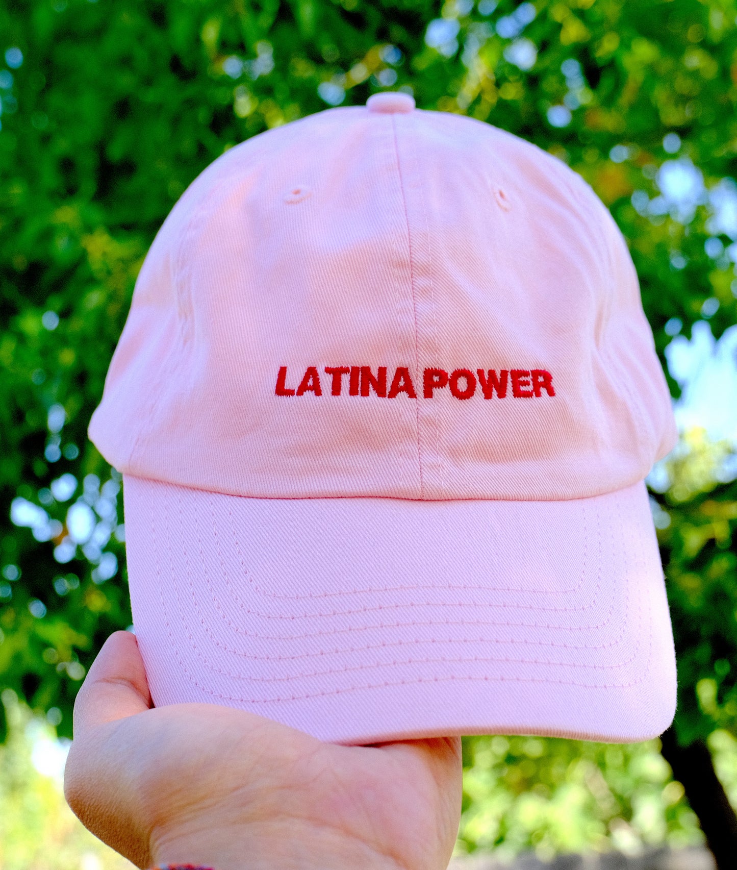 Latina power baseball hat