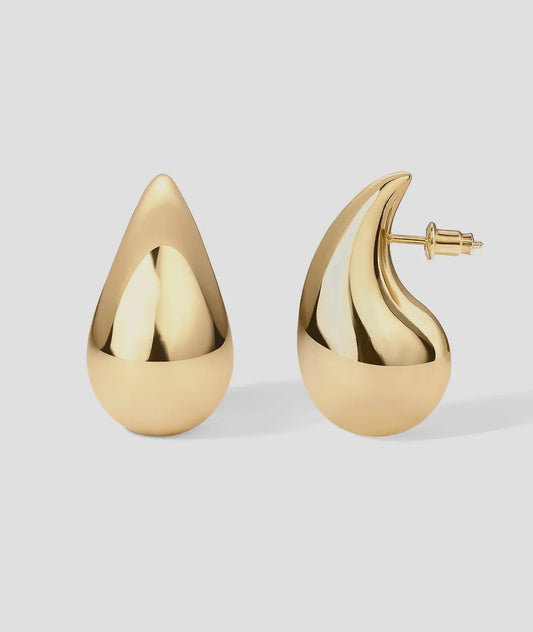 Medium Teardrop Waterdrop Earrings 18k Gold Filled