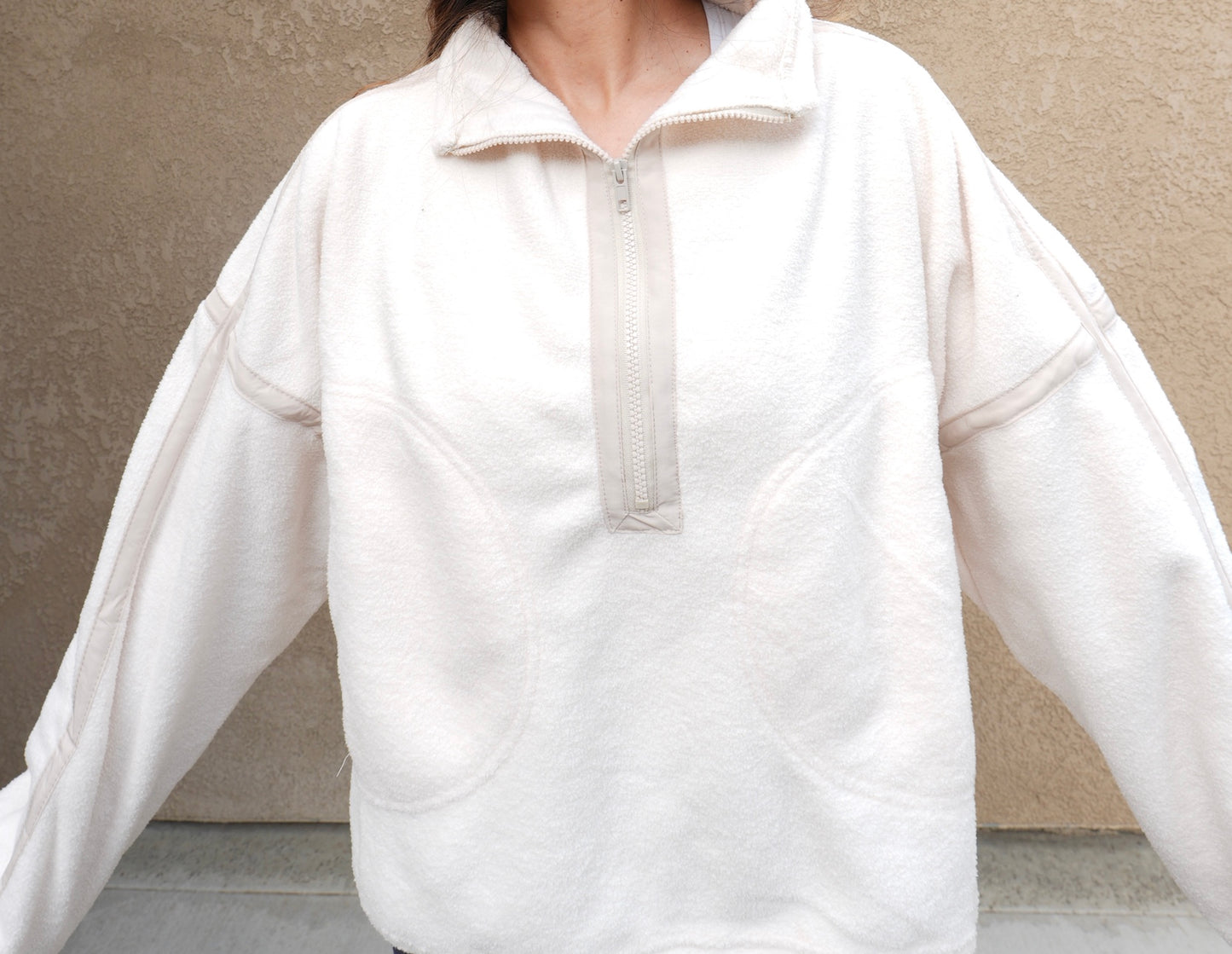 Fleece half zip Sweater