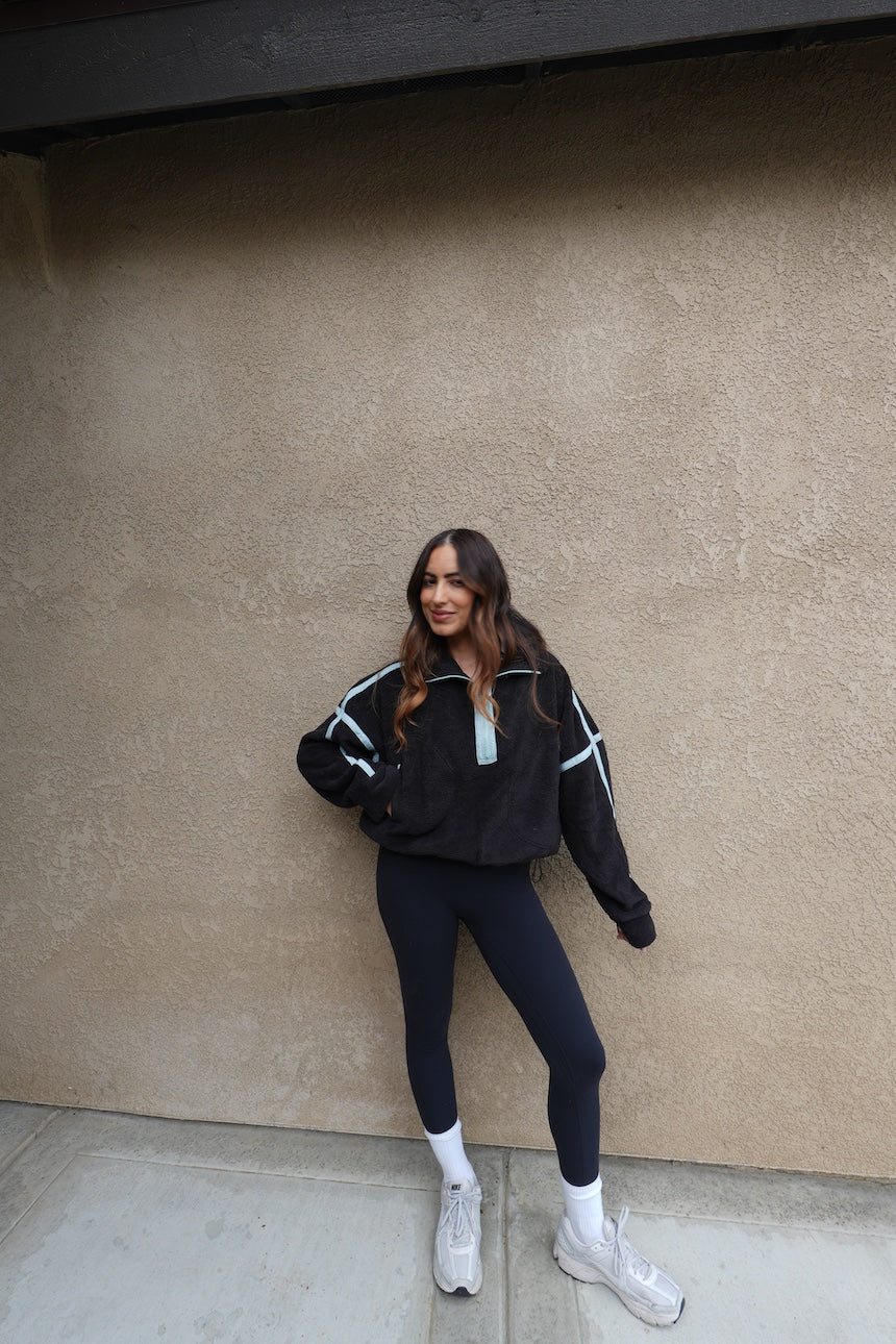 Fleece half zip Sweater