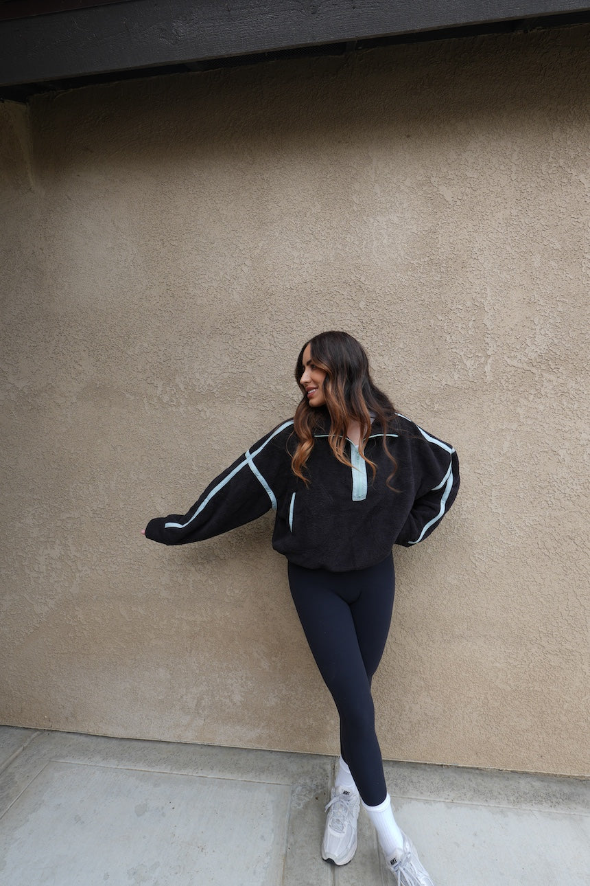 Fleece half zip Sweater