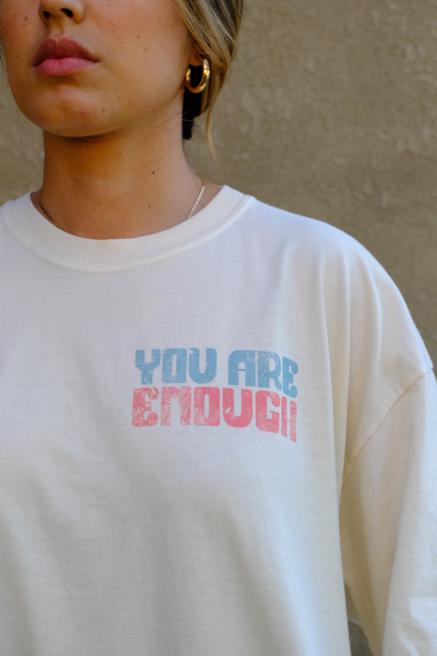 You Are Enough Oversized Graphic T-shirt