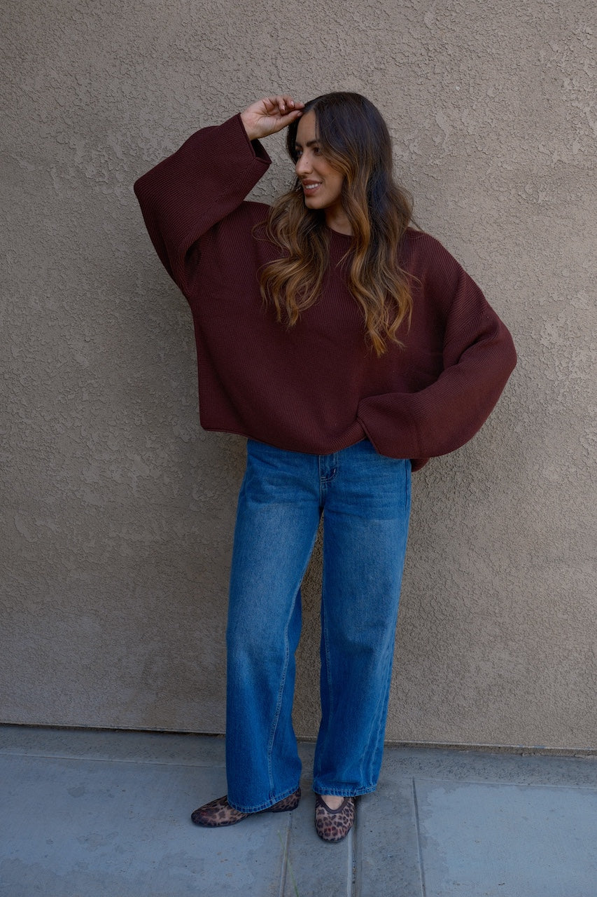 Oversized Boatneck Top