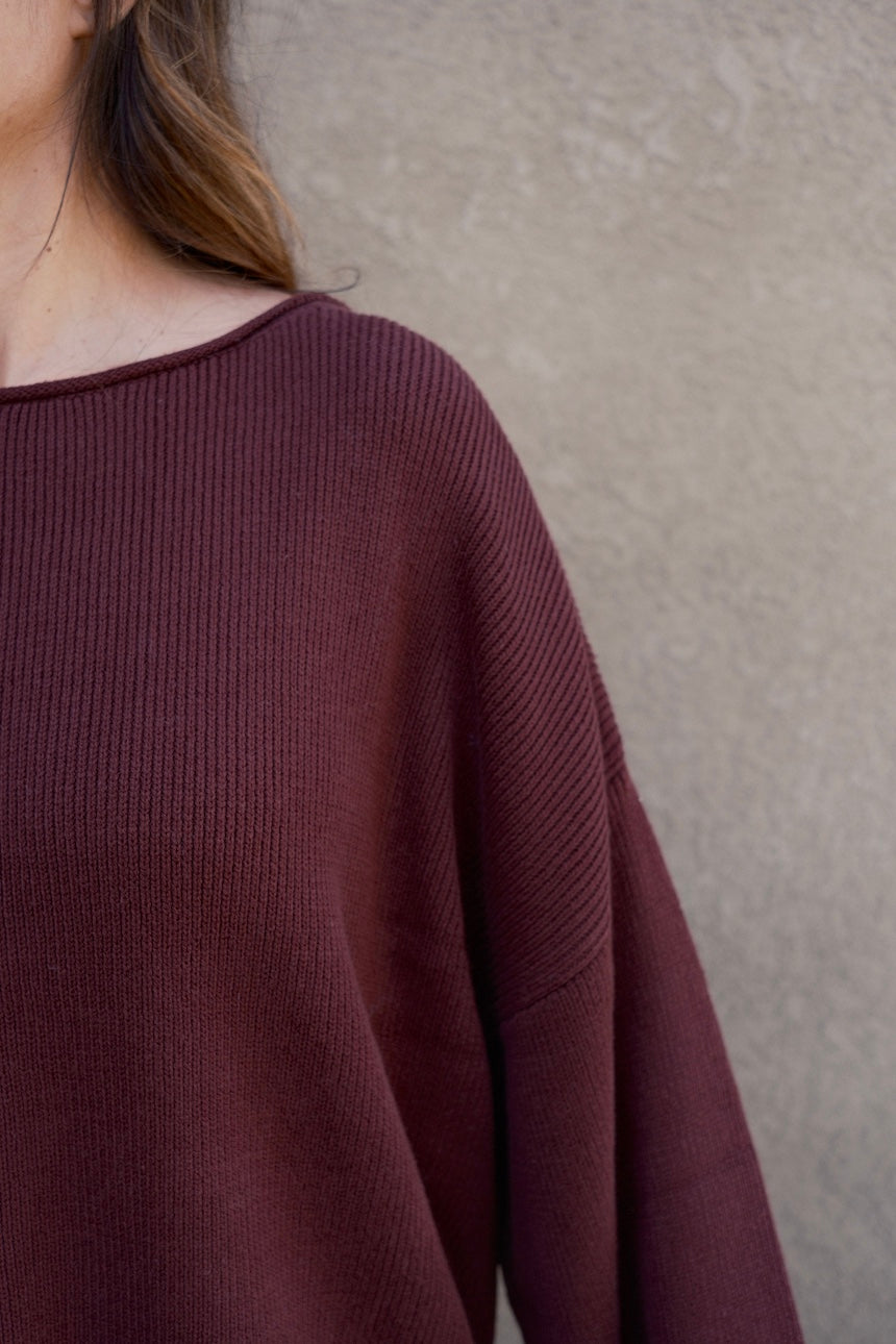 Oversized Boatneck Top