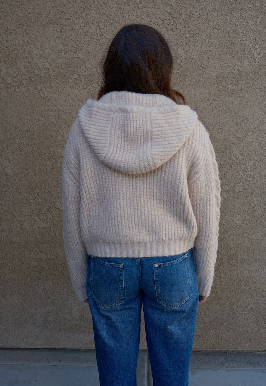 Button up Cable Knit Sweater