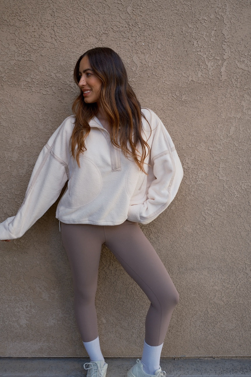 Fleece half zip Sweater