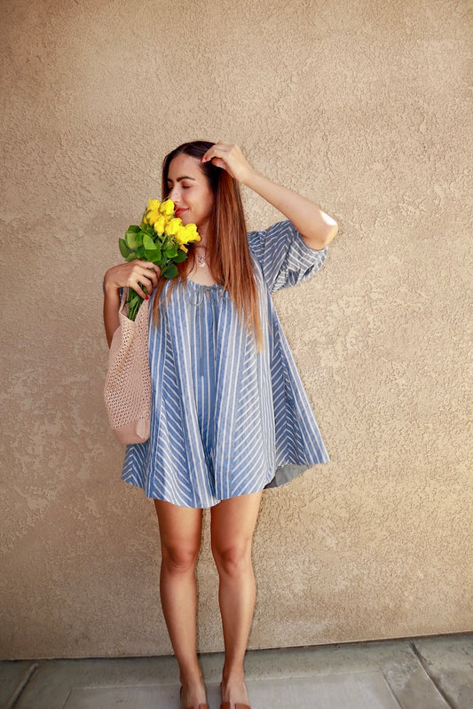 STRIPED ROMPER