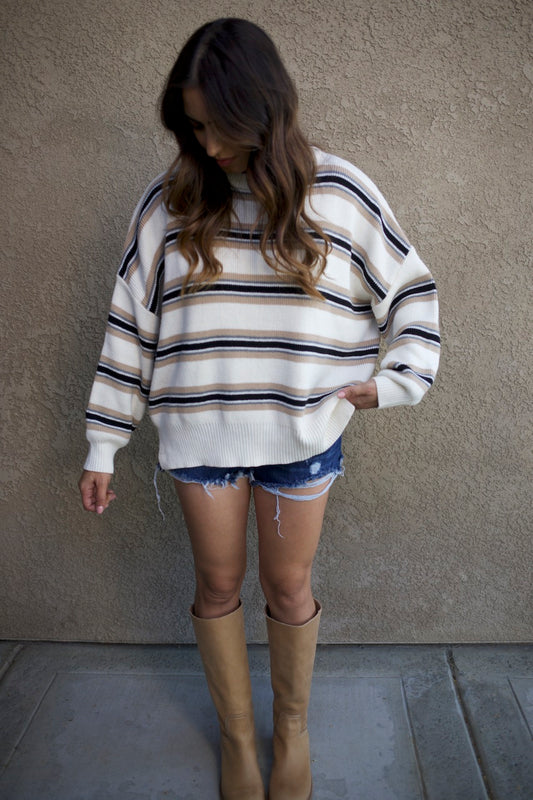 Drew Striped Sweater
